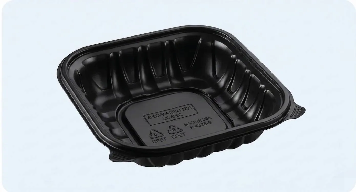 CPET dual-ovenable trays for ready meals
